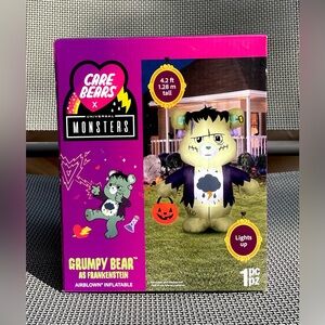 Care Bears Grumpy Bear As Frankenstein Halloween Inflatable 4.2' -  ** TESTED**